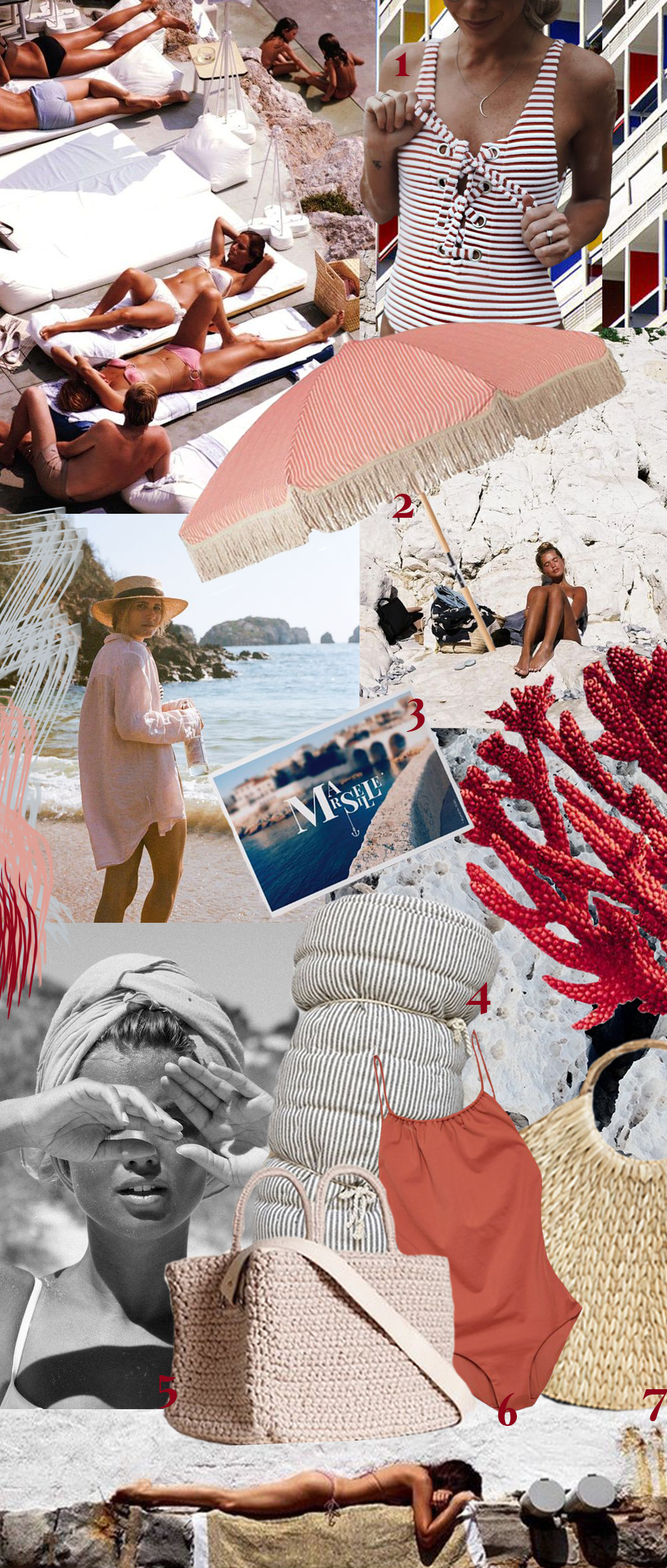 Escapade d'été dans les Calanques • Les Bons Détails #summer #moodboard #marseille #beach #southoffrance #azur #calanques #sea