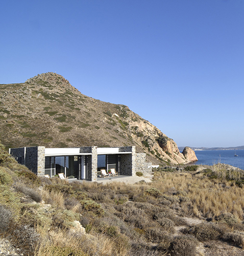 Skinopi Lodge à louer sur l'île de Milos, dans les Cyclades, en Grèce • Les Bons Détails